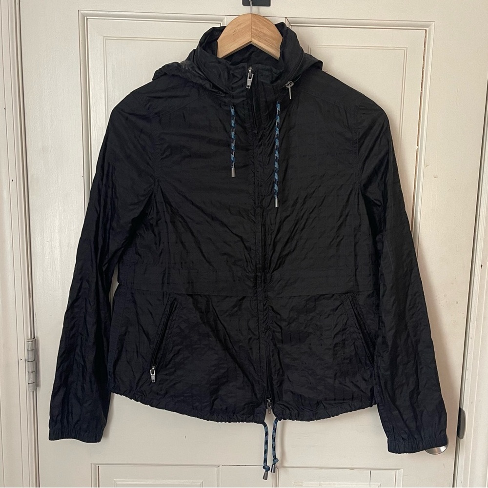 Free People Festival Parachute Jacket Windbreaker XS Black Packable Utility - Picture 3 of 12